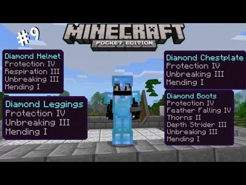 Fully Enchanted diamond armor and trading villager (MINECRAFT) #9 - YouTube