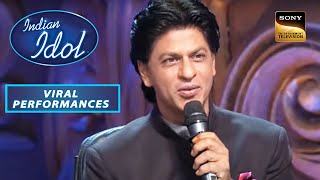 'Tere Liye' Song सुनकर Shah Rukh Khan झूम उठे | Indian Idol | Viral Performances