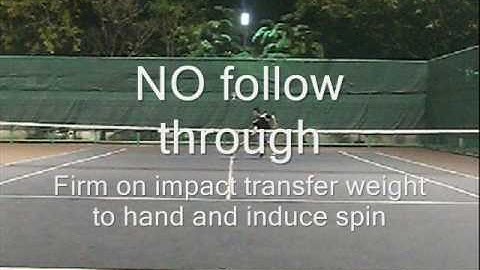 Serve and Volley:  Hitting the Inside out Forehand Volley