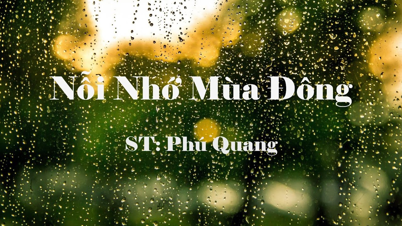 NỖI NHỚ MÙA ĐÔNG. St: Phú Quang. AI Cover