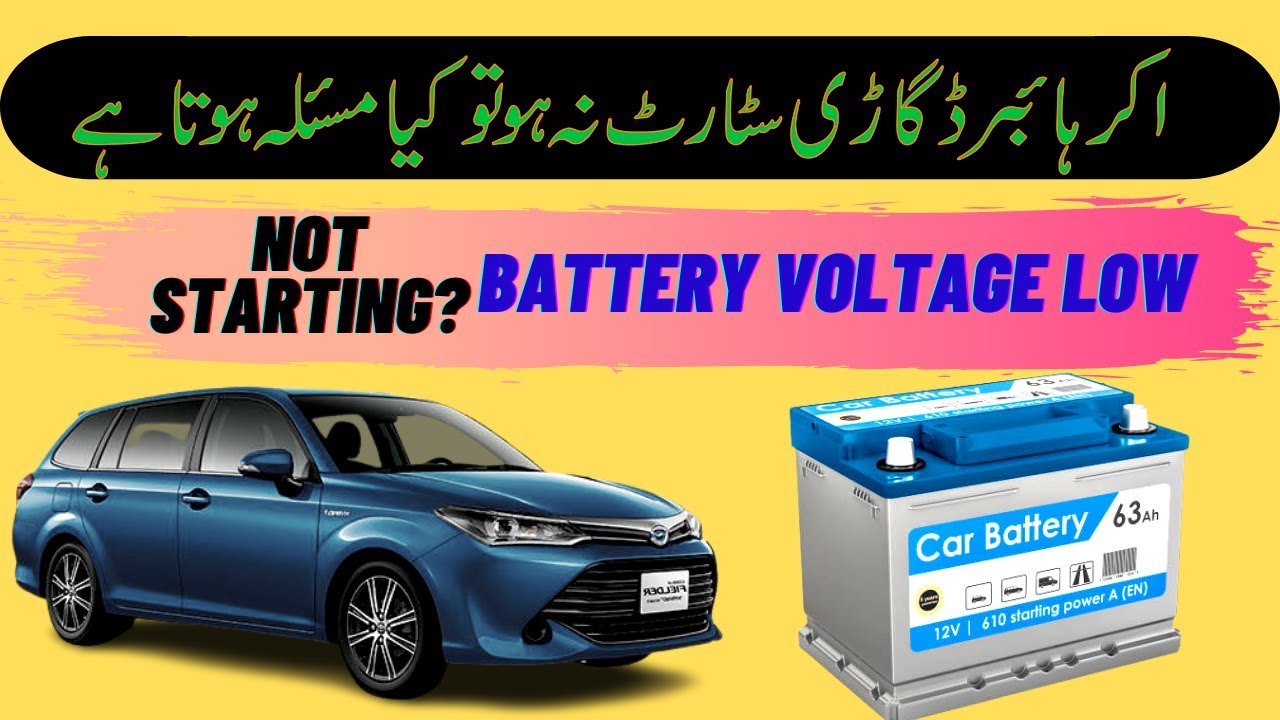 Toyota Fielder Hybrid Battery low Voltage Problem Fix By The Honda ...