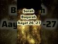 Surah Baqarah with urdu translation | surah baqarah tarjuma | Aayat 26-27  #surahbaqarah #shorts #yt
