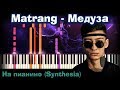 Matrang - Медуза |На пианино | Synthesia разбор| Как играть?| Instrumental + Караоке + Ноты