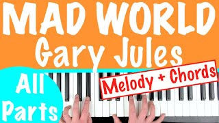 Mad World Sheet Music | Gary Jules | Piano Chords/Lyrics