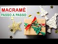 MINI ÁRVORE DE NATAL EM MACRAMÊ PASSO A PASSO | MACRAMÊ DECOR TUTORIAL| #macrame #