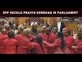 EFF disrupts Gordhan in Parliament