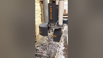 Camaster Panther CNC slicing thru PVC