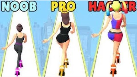 NOOB vs PRO vs HACKER in High heels | New Update for Mobile (iOS, Android) | Levels 1-3