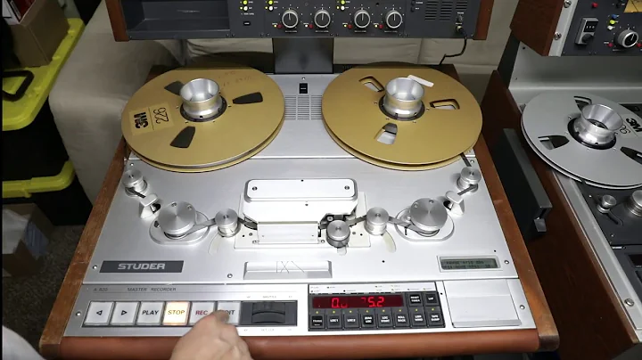STUDER A820 1/2" tape  functions test