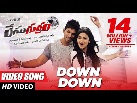 Race Gurram Video Songs | Down Down Full Video Song | Allu Arjun, Shruti hassan, S.S Thaman