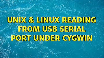Unix & Linux: Reading from USB serial port under Cygwin