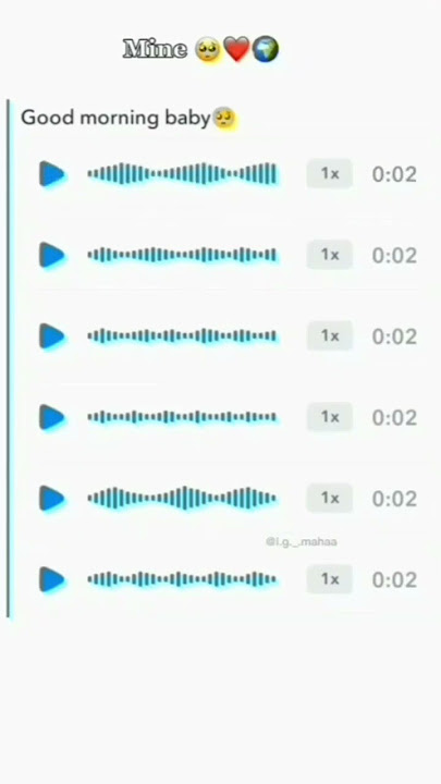 imagine morning voice notes like this from him๐ฉ๐๐