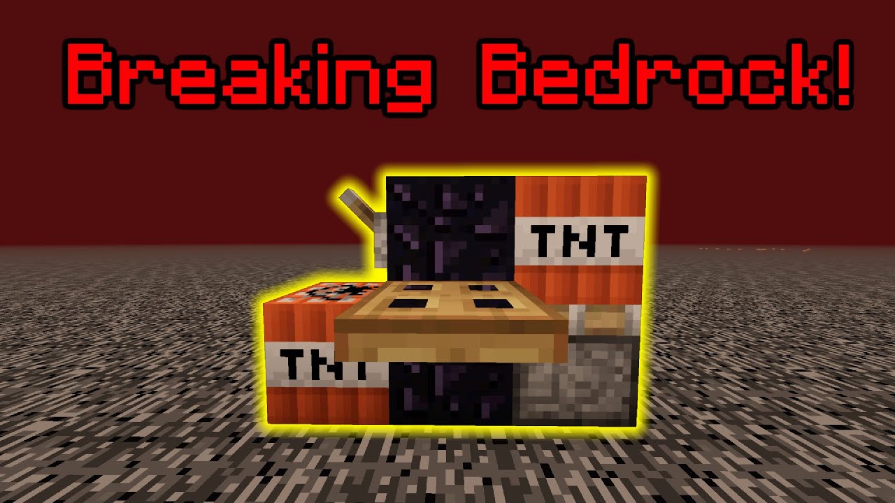 How to break bedrock in Minecraft 1.16 / 1.15 - Minecraft Tips & Tricks