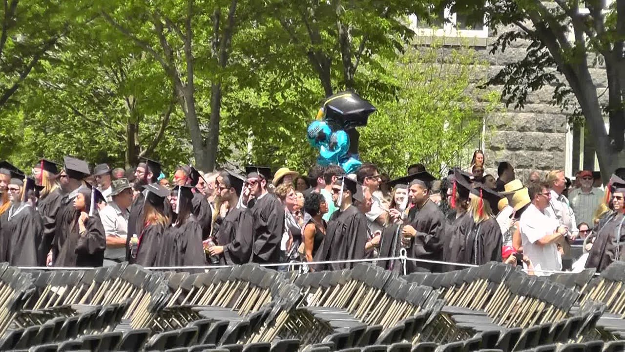 URI Graduation Students March In. YouTube