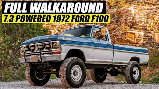 7.3 Powered 1972 Ford F100 Full Walkaround 1972 Ford F150 Pickup