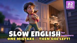 She Made One Mistake… Then Ran Away | Easy English Listening for Beginners (A1–A2)