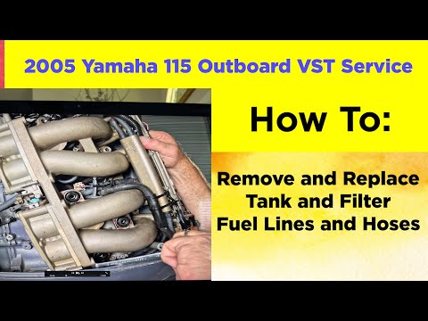2005 Yamaha 115 Outboard Vapor Separator Tank VST Service  #yamaha #outboard #saltlife  4K