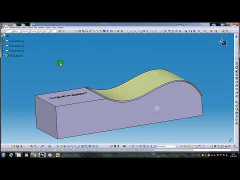 catia v 5 გაკვეთილი მე-8  წარწერები სხვადასხვა ზედაპირზე