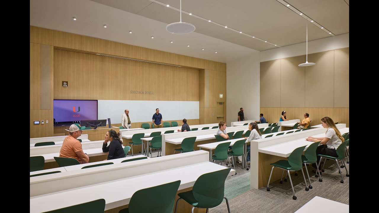 Building Discrete Classroom Tech into the University of Miami's Shoma Hall