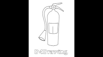 How To Draw Fire Extinguisher Drawing