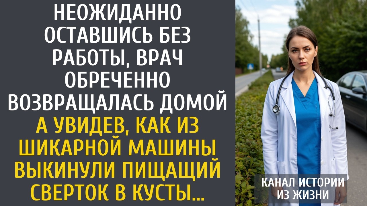 Неожиданно оставшись без работы, врач обреченно возвращалась домой… А увидев, как из шикарной машины