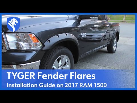 How to install TYGER Fender Flare on 2017 4th Gen Ram 1500