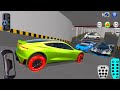 New EV Green Tesla Car Parking in Building | 3D Driving Class | Android iOS Car Gameplay 2025