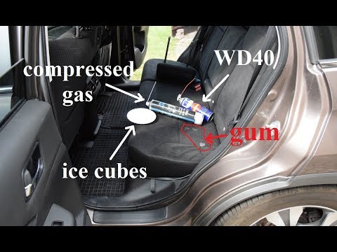 How to remove chewing gum from a car seat/clothes - Test of 3 methods