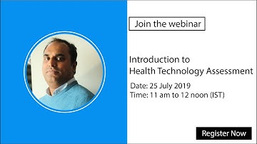 Free Webinar | Introduction ot Health Technology Assessment