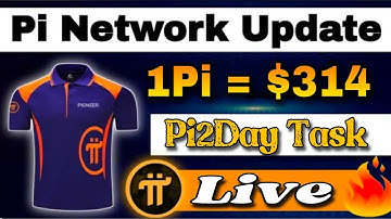 Boom 💥 Pi Network New Update Pi2Day Task Completion Iive 🤯🤩 1Pi Price = $314 🤑🎉 #bitcoin #crypto #Pi