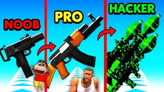 NOOB vs PRO vs HACKER in RELOAD RUSH with SHINCHAN and CHOP