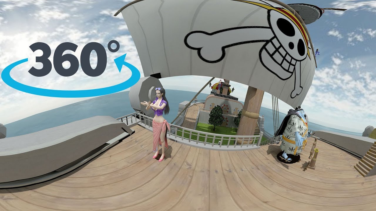 360° video with The Straw Hat Pirates on thousand sunny [4k] YouTube