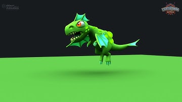 Dragons - 3D Animations - Low Poly Game Characters