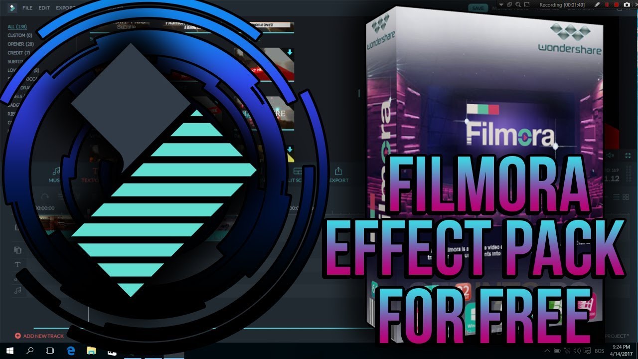 Filmora effects package