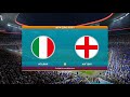 UEFA EURO 2020. 1/4 finale. Italy - England. eFootball PES2021