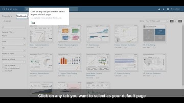 How to set your Default Start Page on Tableau online @tableau @TableauSupport