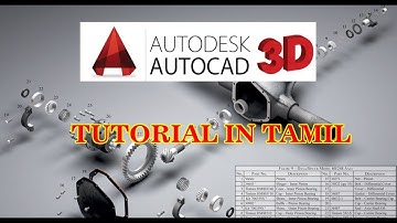 AUTOCAD 3D TAMIL TUTORIAL PART 2