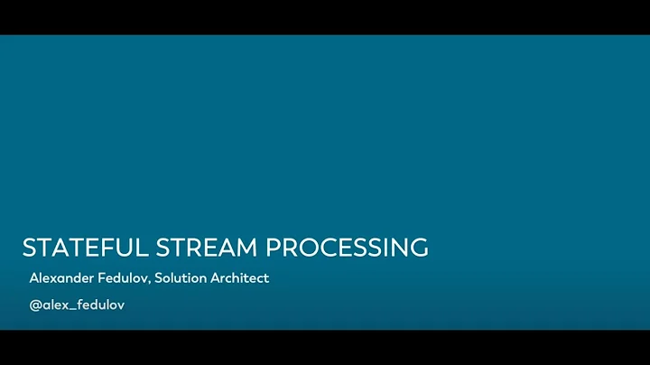 Streaming Concepts & Introduction to Flink Series ...