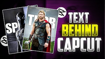 Capcut Text Behind Character Tutorial | Text Behind Character | Editz Boy Official