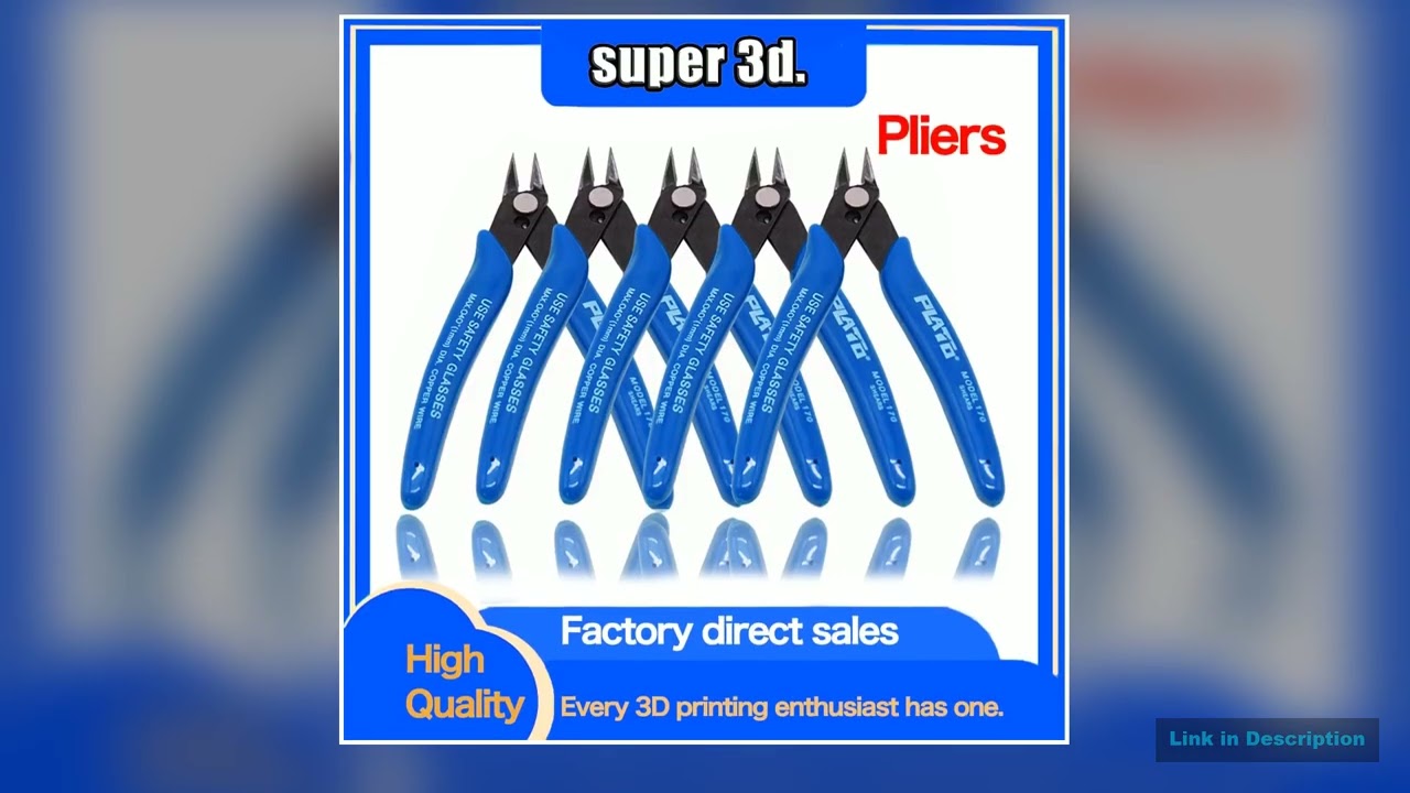 1pcs PLATO 170 Wishful Clamp DIY Electronic Diagonal Pliers Side Cutting Nippers Wire Cutter 3D