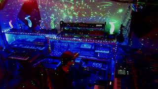 TR-09,08,06,505,SE-02,Mother32,SubHarmonicon,AkaiFire(triggering two samples)