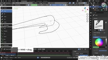 🎨 Creating Concepts with Grease Pencil in Blender 4.0 | 2D & 3D Art Made Easy ✏️