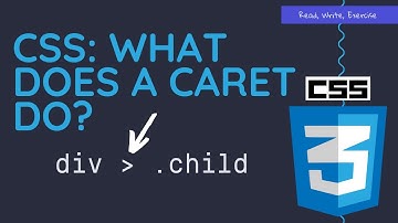 CSS Selectors: What does a caret do?