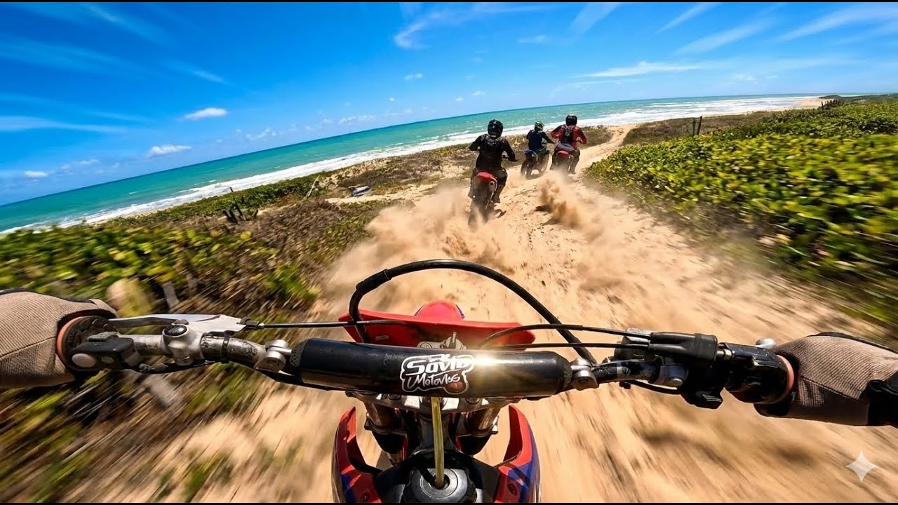 TRILHA DE MOTO EM BAIA FORMOSA-RN COM PRAIAS, DUNAS E LAGOAS EP.01