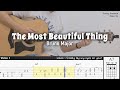 (FREE TAB) The Most Beautiful Thing - Bruno Major | Fingerstyle Guitar | TAB + Chords + Lyrics