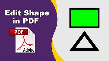 How to edit shape in a pdf file in Adobe Acrobat Pro DC 2022