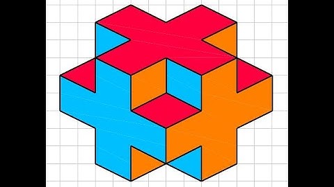 How to draw a simple 3d in a graph sheet #illusiondrawings #geometricdesign