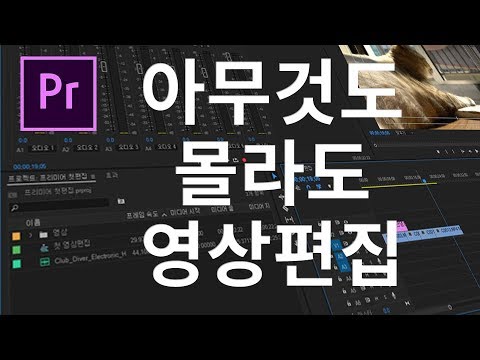 [프리미어 프로] 아무것도 몰라도 영상편집 할수 있다!