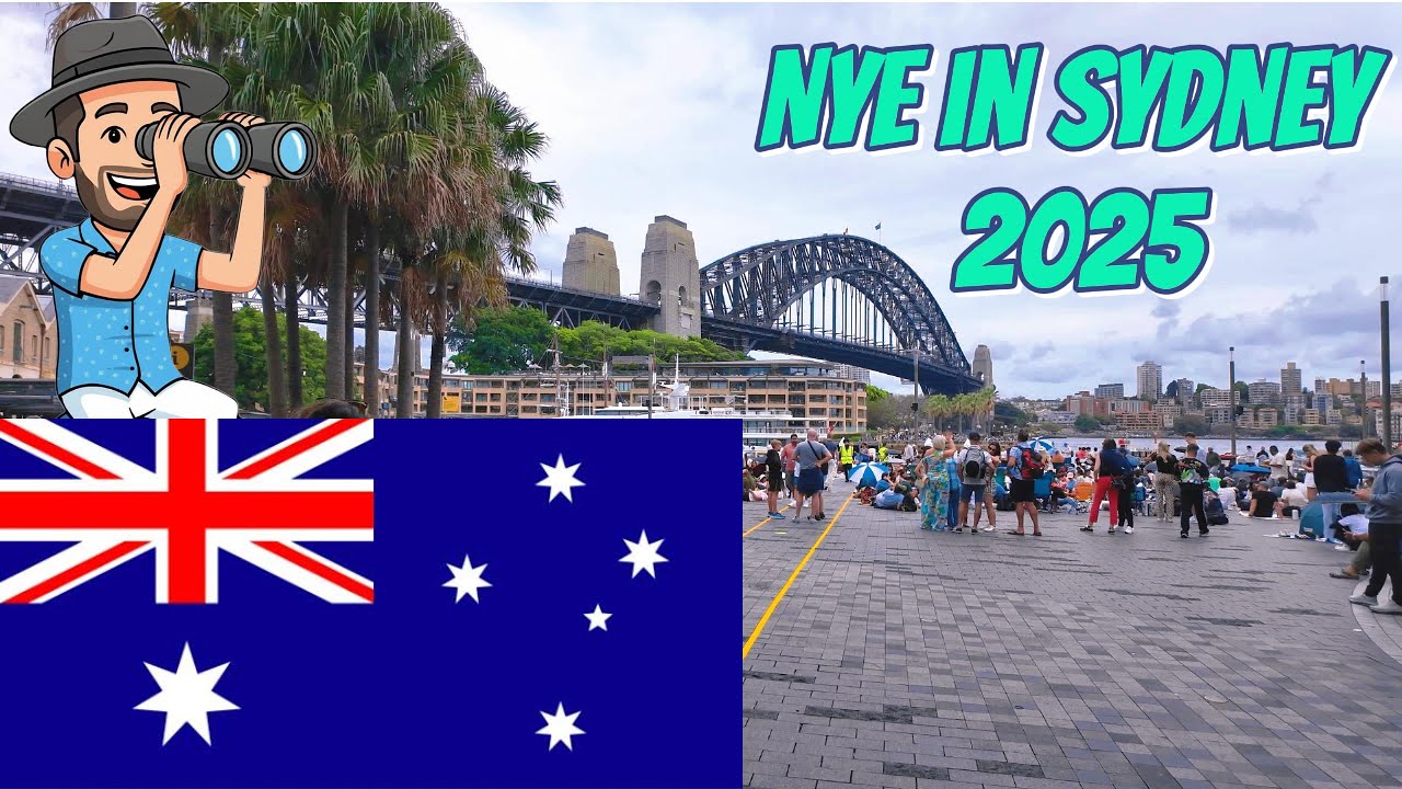 POV : NYE in Sydney harbour / crowds, bars, fireworks!