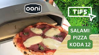 I Cooked an Ooni Koda Salami Pizza with a 60% hydration pizza dough!